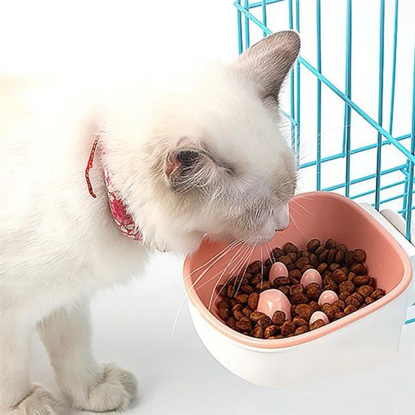 

pet bowl anti-gulping creative hanging slow feeder feeding cat bowls & feeders