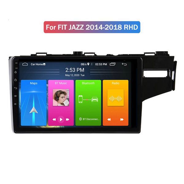 Honda City için GPS ile Otomatik Stereo Android Araba DVD Oynatıcı 2008-2014 RHD Multimedya Sistemi 2G RAM Video