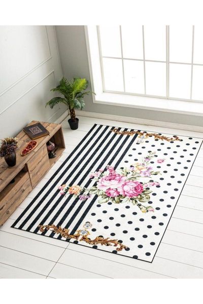 

white polka dot pattern anti-slip soles carpet pl246 carpets