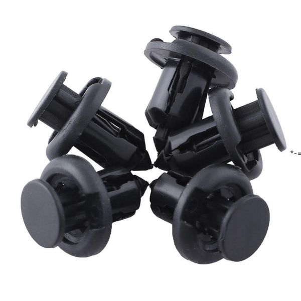 NEU2021 Schwarze Kunststoffnieten Clips Schutz Stoßstange Kotflügel Push Trim Clips Verschluss für Automobil Auto Flugzeug passend 6mm 8mm 9mm 10mm LLE10634