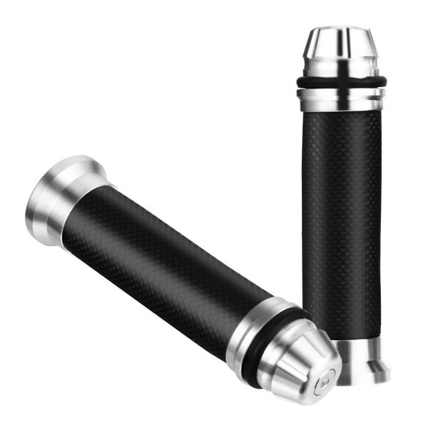 

handlebars 1 pair motorcycle hand grip with bar end cap nonslip 22mm handle