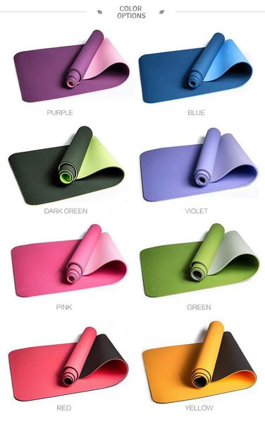 

yoga mats laser engrave custom private logo eco friendly tpe mat