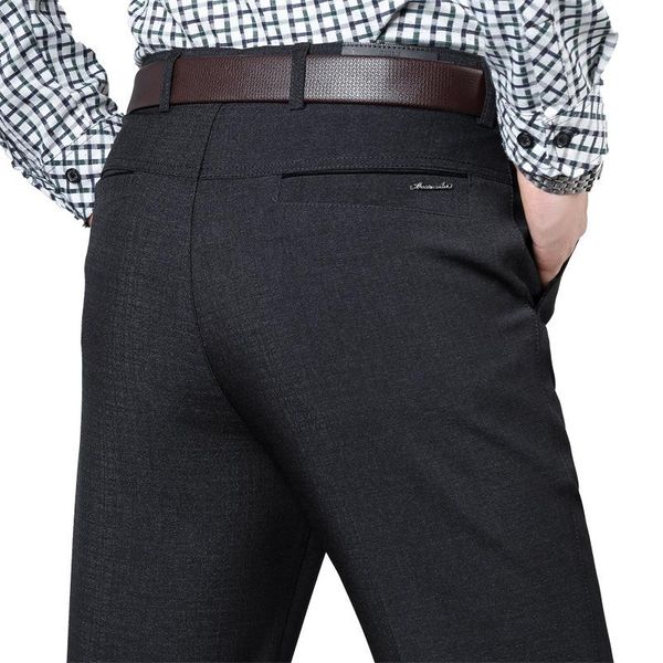 

men's pants 2022 autumn and winter thick casual loose high waist straight, Black