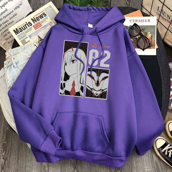 

zero pair cartoon printed hoodie casual wear harajuku casual style hoodie women's hoodie, Black