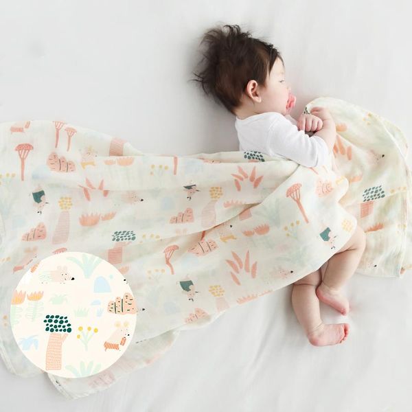 

blankets & swaddling baby gauze quilt summer thin born supplies wrapping towel baby's blanket