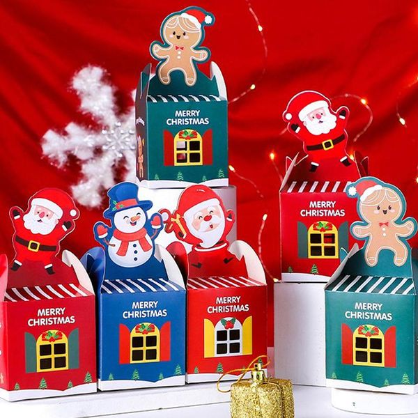

gift wrap merry christmas candy boxes bags santa snowman box paper