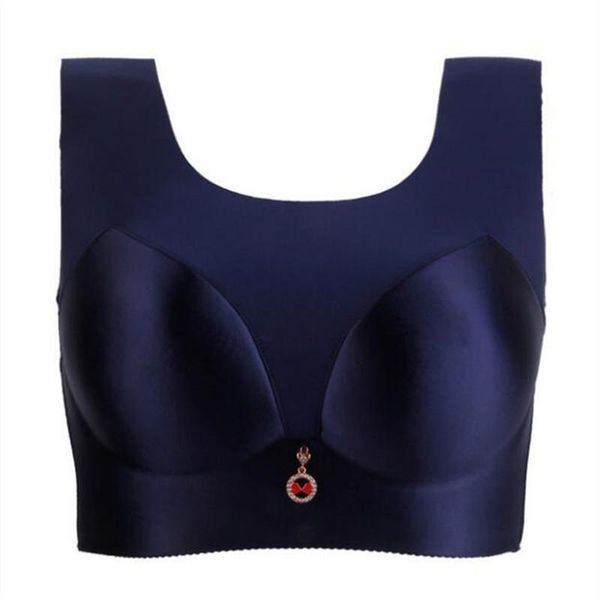 

bras 2021 underwear women one-piece smooth seamless large-size bra gather ultra-thin cup big lingerie ladies 120cde tube top, Red;black