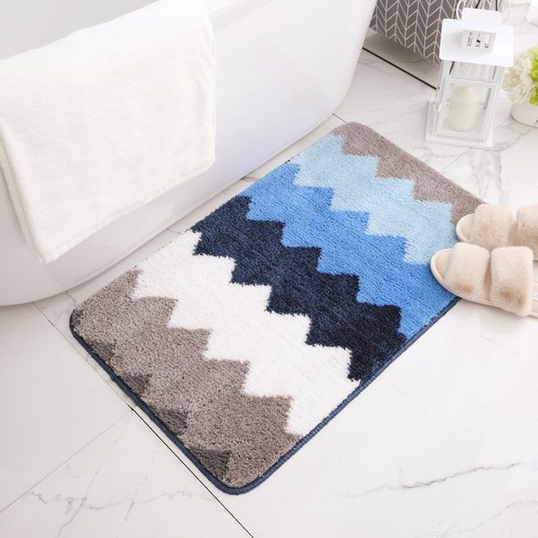 

carpets flocking absorbent bathroom non-slip floor mats door-to-door home bedroom balcony carpet simple and comfortable
