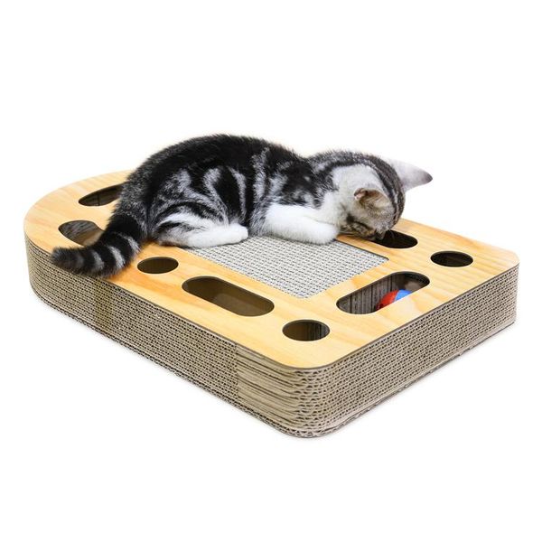 

cat toys corrugated scratch board claw grinder funny toy carousel wear-resistant box supplies ball n50wj