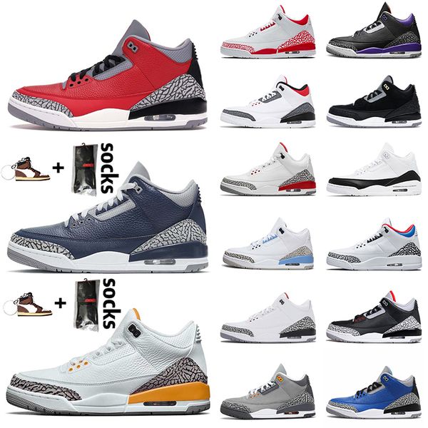 

midnight navy jumpman 3s 3 basketball shoes men womens big size eur 47 unc cool grey sneakers trainers red cement laser