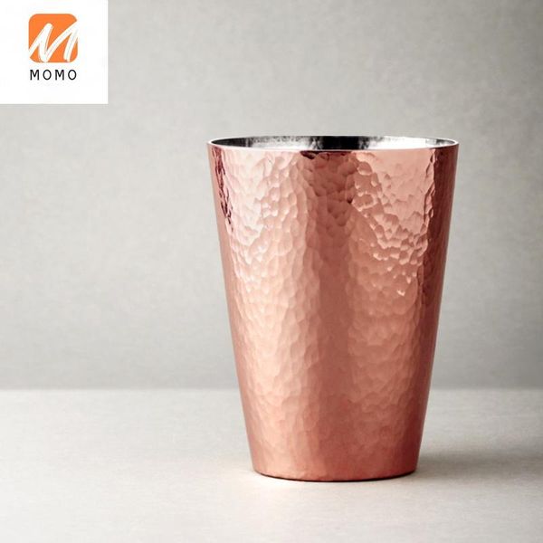 

handmade red copper coffee connecting powder cup small fuji bean grinding machine fragrant creative accessories storage bottles & jars