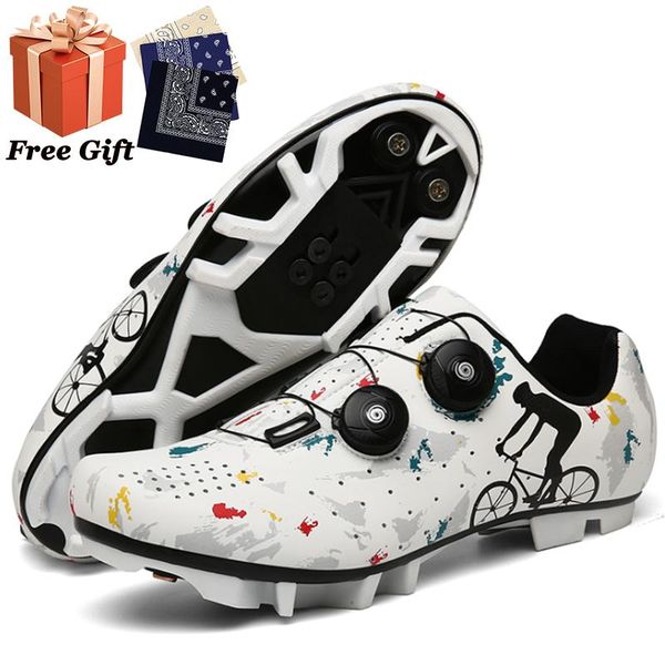 

cycling footwear 2021 microfiber mountain bike shoelace lock turn buckle road shoes no rubber sole training, Black