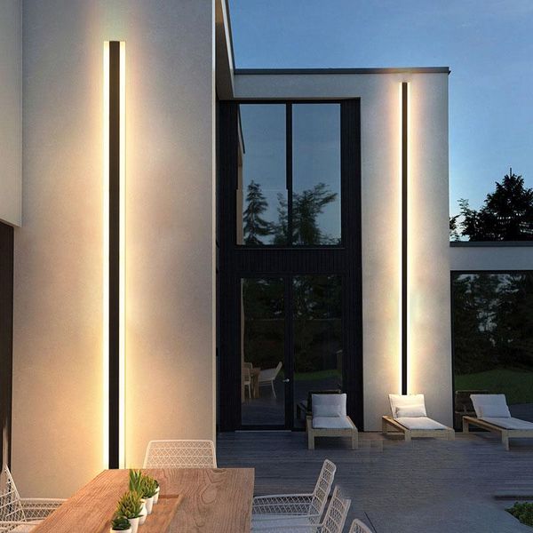 

wall lamps waterproof lamp, led ip65 aluminum long outdoor, garden, decorative lighting, modern, balcony, lamp