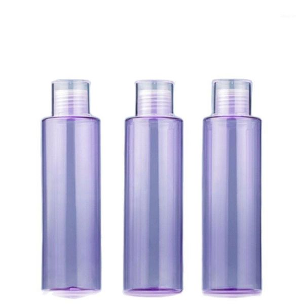 

storage bottles & jars products refillable container purple plastic empty bottle white clear screw lid portable travel kit vials 200ml 30pic
