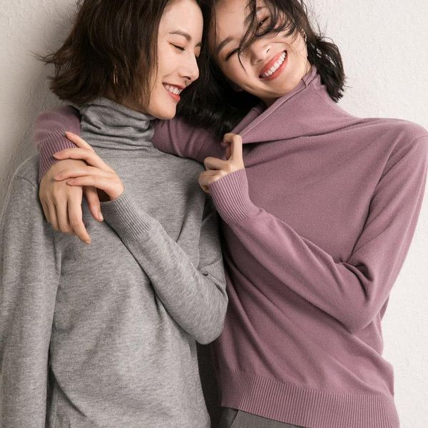 

women's sweaters women turtleneck autumn winter korean pullover basic casual knit sweater soft warm jumper, White;black