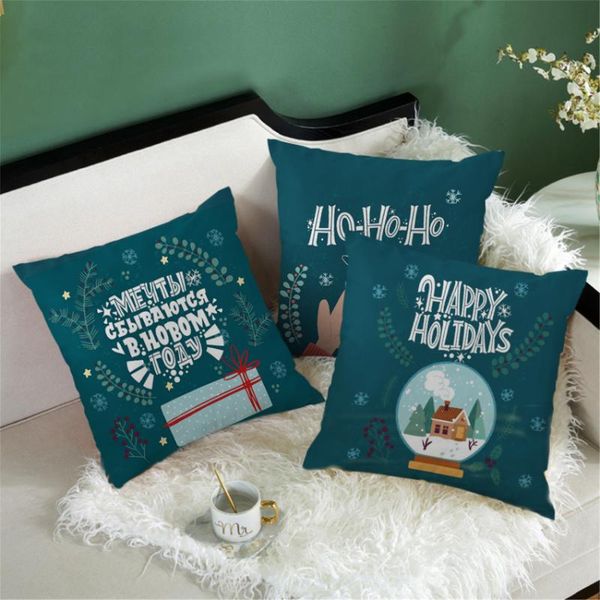 

cushion/decorative pillow nanacoba covers decorative merry christmas throw pillows case dark green square cushion cover for sofa room decora