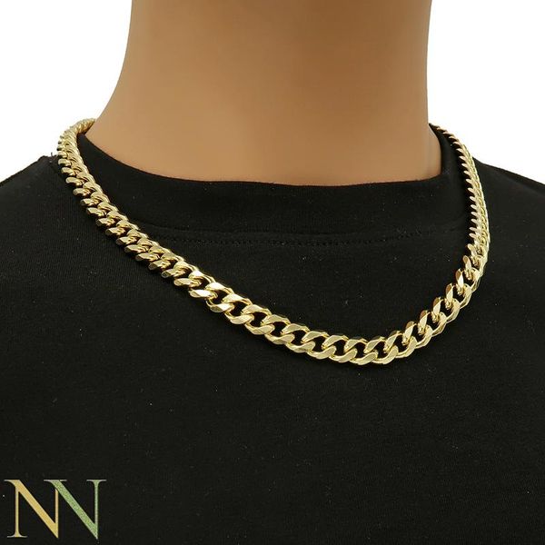 

chains 10 pcs - gold necklaces for women, fashion 8mm cuban necklace chain, 14k twist chain choker gift her, Silver