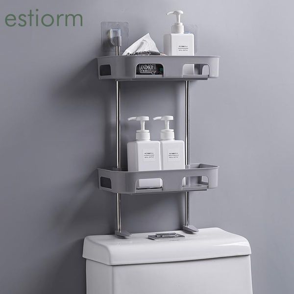 

bathroom storage & organization 1/2/3 layer wall shelf shampoo shower gel holder toilet kitchen rack organizer shelves