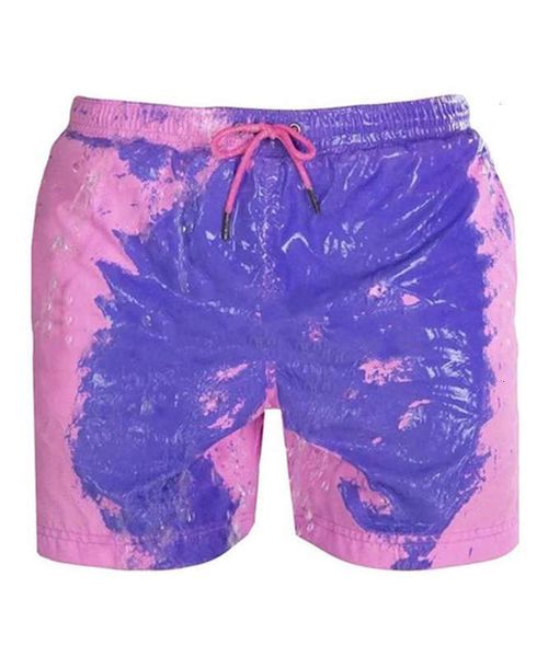 

trunks swimming 2020 water beach pants men's large warm color changing shorts