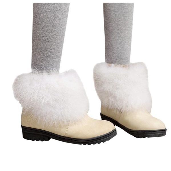 

boots shoes women 2021 autumn winter casual booties warm short female plush student fur boot large size, Black