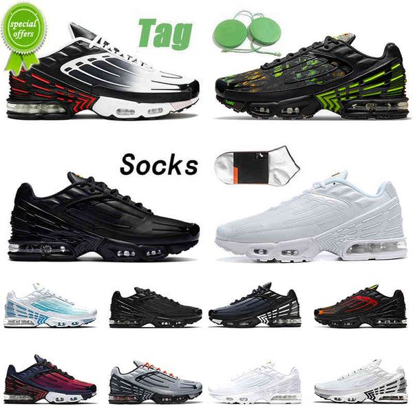 

35-45 men womens tuned mens sneakers tn plus 3 running shoes orange red iridescent mesh triple white black crater laser blue hyper purple sp