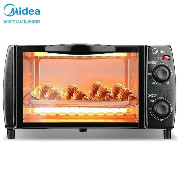 

electric ovens midea t1-108b household multi-function mini oven 10liters capacity double grill 220v small baking