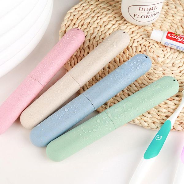

portable travel toothbrush holder box cover camping dustproof storage #j20 holders