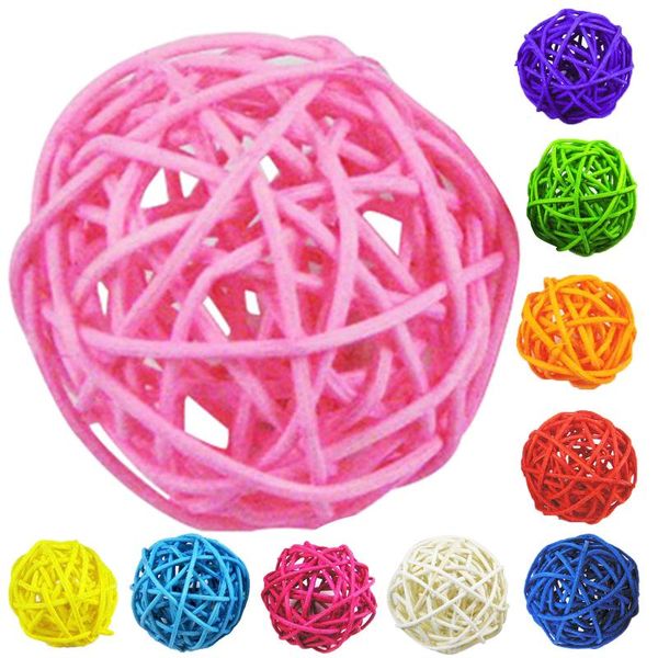 

pcs 3cm rattan wicker ball for garden, wedding, party decoration (white )
