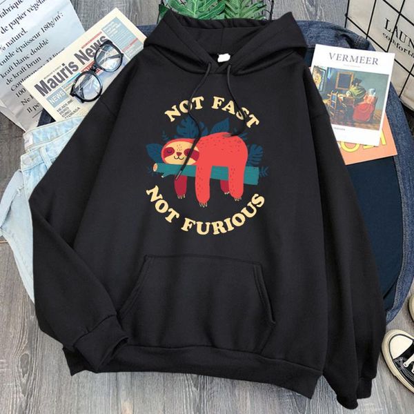 

men's hoodies & sweatshirts not fast furious print man sweatshirt pocket loose hoody streetwear comfortable fashion anime punk, Black