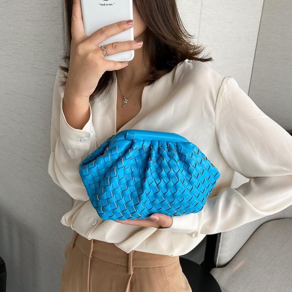 

evening bags folds plaid shoulder bag women cross body leather harajuku street style handbags bolsas femininas baratas