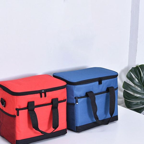 

storage bags 17l portable food thermal insulated lunch bag large camping travel picnic cooler drink tote for women men