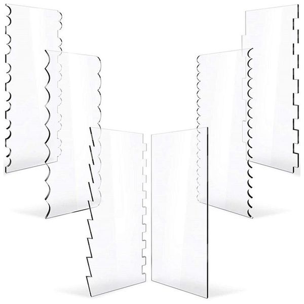 

other festive & party supplies acrylic cake with more transparent edges decoration comb serrated set smooth striped side scraper