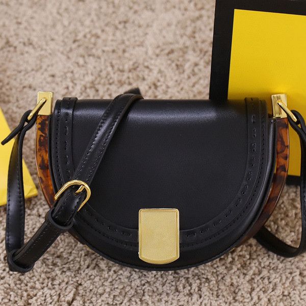 

leather shoulder bags women designer brand saddle bags half moon crossbody bags fashion handbags