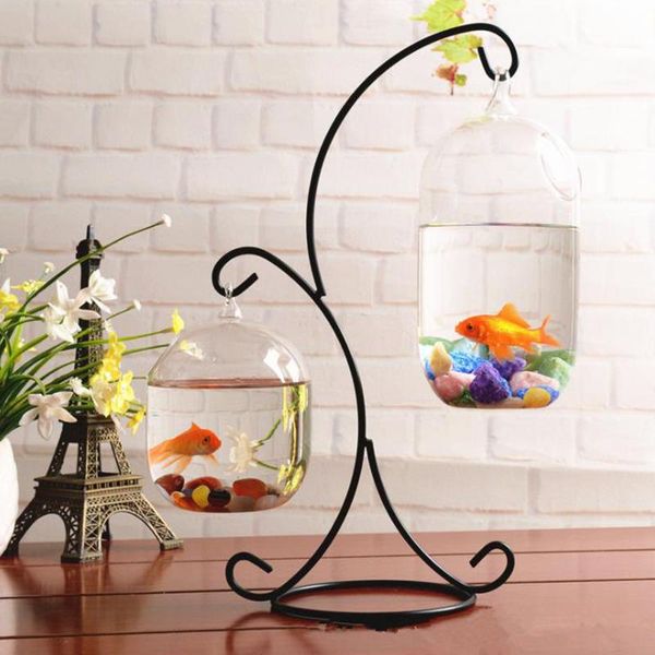 

hanging design 37cm double hook metal iron candlestick candle holder plant glass bottle stand wedding office home car decoration vases