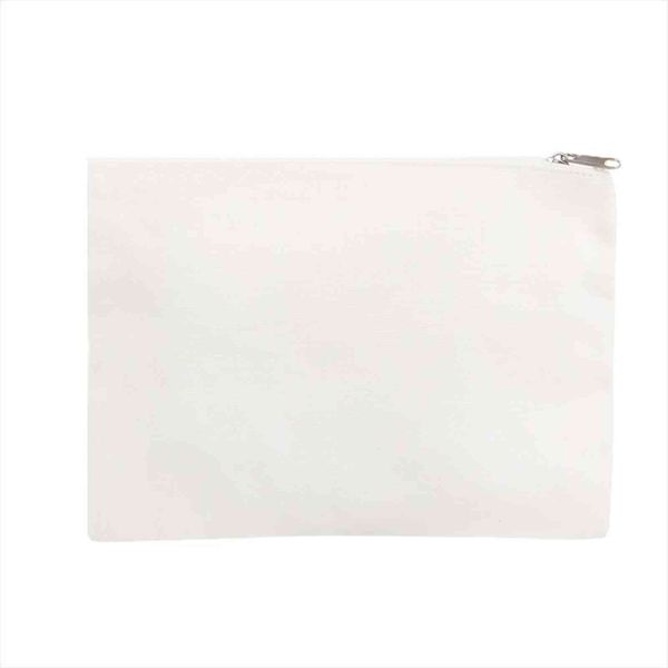 

diy blank cosmetic make bags up toiletry zipper 12 pack cotton canvas