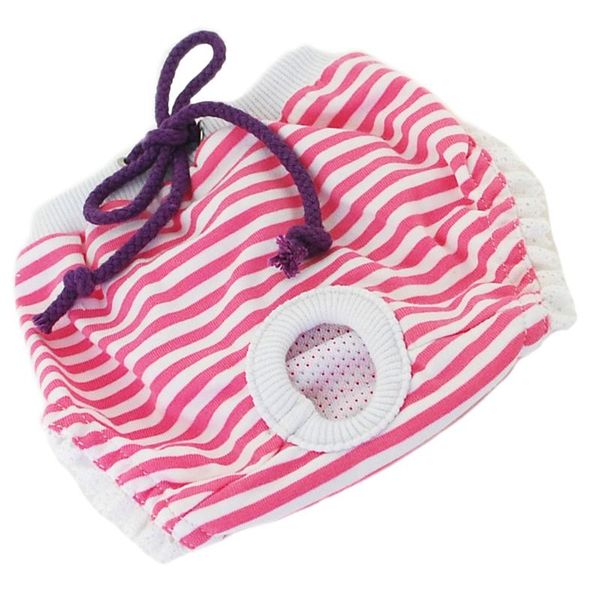 

dog apparel pet diapers cotton female washable adjustable stripe pants