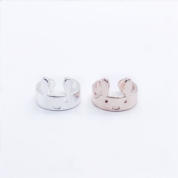 

lovely rabbit flat rings long ear animal design women's ring jewelry, Golden;silver