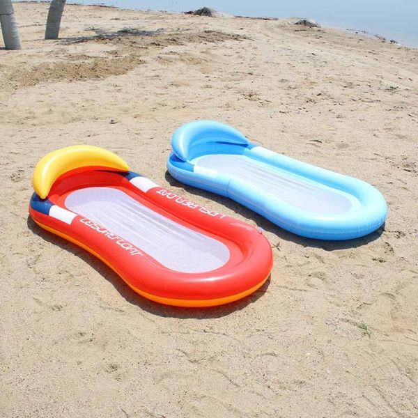 

summer air mattresses single row shade inflatable mattress floating sleep bed lounge chair for outdoor water beach floats & tubes