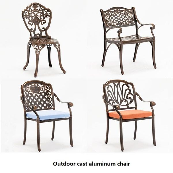 

outdoor cast aluminum chairs garden balcony chair indoor lounge camp furniture