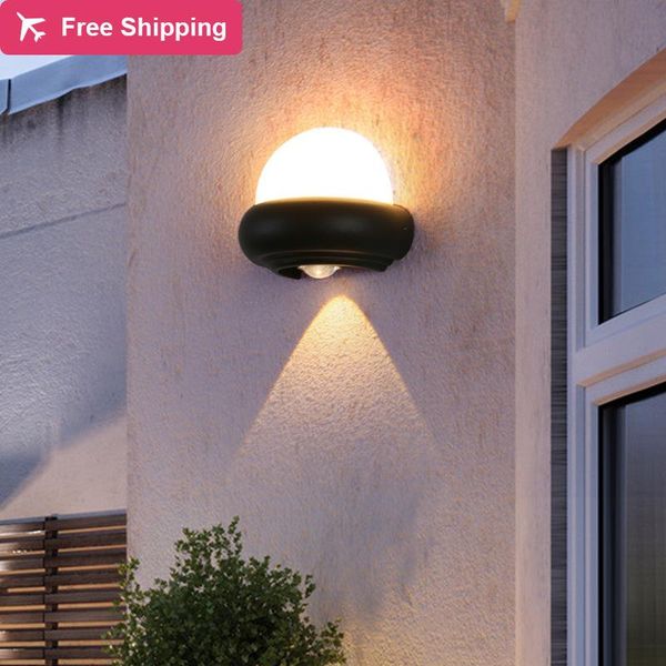 

outdoor wall lamps 10pc acrylic single lamp waterproof double decorative exterior courtyard