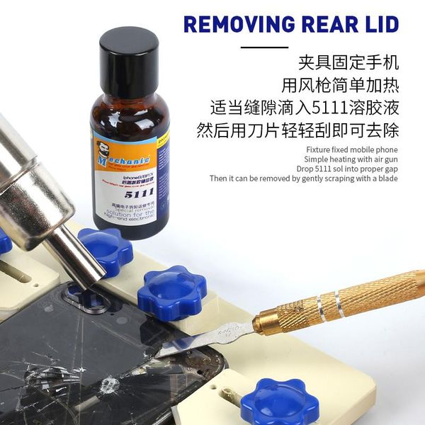

adjustable belt spring non-slip take the phone apart glass back cover clamps maintenance clamping apparatus r cell repairing tools