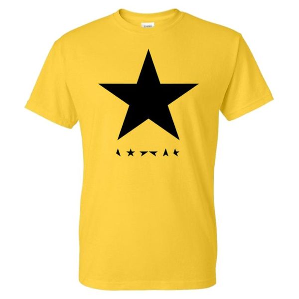 

men's t-shirts 2021 black star print t-shirt david bowie rock singer streetwear men women sport casual tshirt cotton tees, White;black