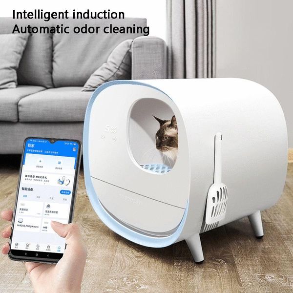 

other cat supplies 2021 pet litter box fully enclosed poop tray toilet