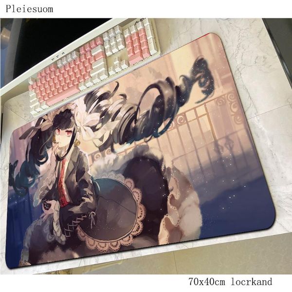 

mouse pads & wrist rests danganronpa pad gamer 70x40cm notbook mat gaming mousepad christmas gifts pc desk padmouse mats
