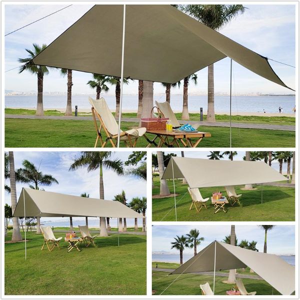 

tents and shelters camping tourist tarp waterproof ultralight sun shelter outdoor awning tent sail canopy sunshade garden beach fishing shad