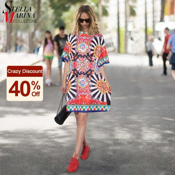 

2021 summer women black blue floral printed beach dress plus size ladies cute straight sundress midi casual sun dress robe 2162, Black;gray