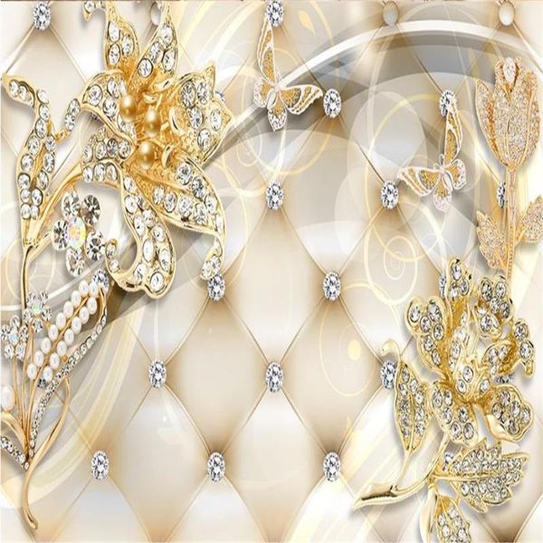 

wallpapers custom 3d po wallpaper european jewelry background wall decoration painting