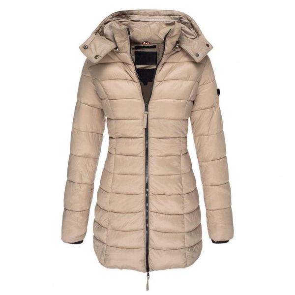 

women's jackets winter women jacket hooded slim pockets quilted coat for female coats, Black;brown