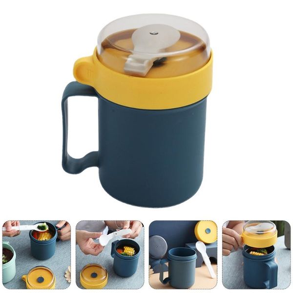 

mugs 1pc cereal cup with lid breakfast portable soup microwave