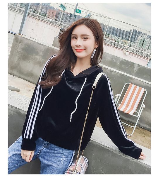 

hoodies 2021 classic fashion winter casual women's long sleeve hoodie, Black